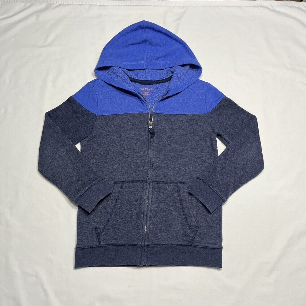 Cat & Jack Youth Hooded  Zip-Up Jacket Blue/Blue Size Medium (8-10)
